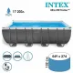 26356 Большой бассейн Intex Ultra XTR 549×274×132 см, 17 203 л с фильтром, лестницей и тентом