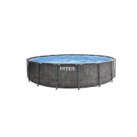 26742 Каркасный бассейн Prism Frame "Greywood" 457х122см, фильтр-насос, лестница, тент, подстилка