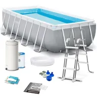 26790 Каркасный бассейн Prism Frame 400*200*122, фильтр-насос, лестница