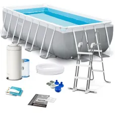 26790 Каркасный бассейн Prism Frame 400*200*122, фильтр-насос, лестница