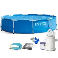 28202 Каркасный бассейн Metal Frame 305х76см, фильтр-насос