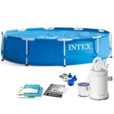 28202 Каркасный бассейн Metal Frame 305х76см, фильтр-насос