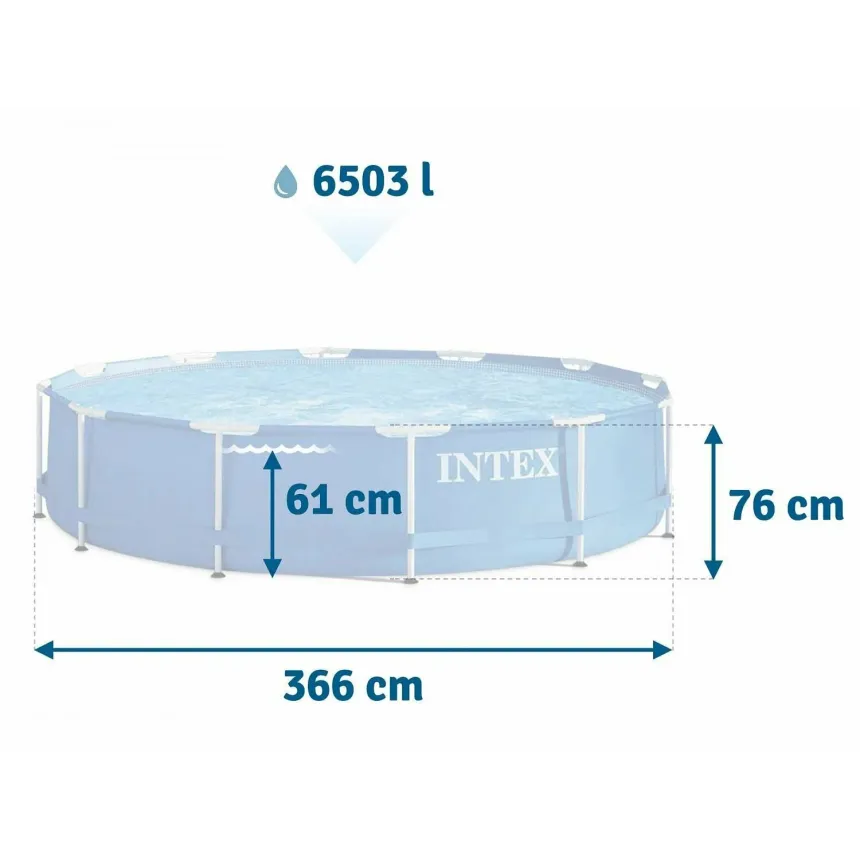 28210 Каркасный бассейн Metal Frame 366х76см