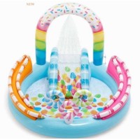 57144, детский надувной центр бассейн CANDY FUN, 1,70 м x 1,68 м x 1,22 м