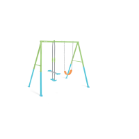 44120 Качели детские 254х251х211см двойные, цветные, от 3 до 10 лет