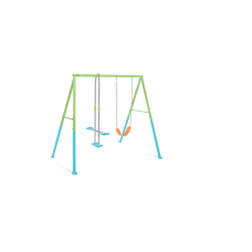 44120 Качели детские 254х251х211см двойные, цветные, от 3 до 10 лет