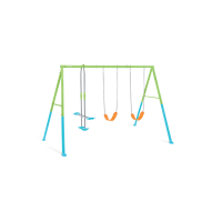 44121 Качели детские 343х254х211см тройные, цветные, от 3 до 10 лет