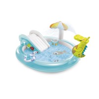 57165 Детский игровой центр "Аллигатор" с горкой и распылителем Intex "Gator Play Center"