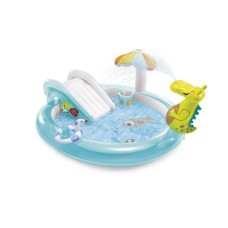 57165 Детский игровой центр "Аллигатор" с горкой и распылителем Intex "Gator Play Center"