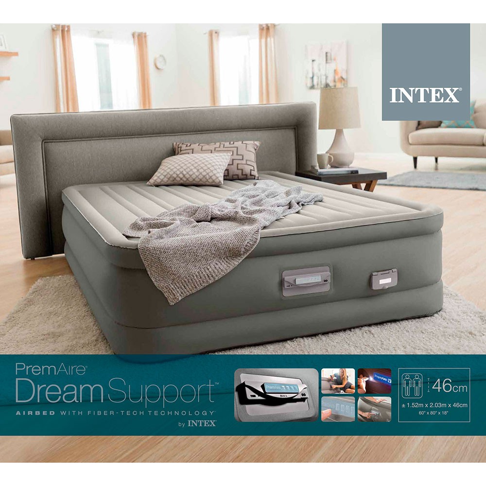 64770 Надувная кровать 152х203х46см "Premaire Dream Support" встр.нас. 220В, до 272кг