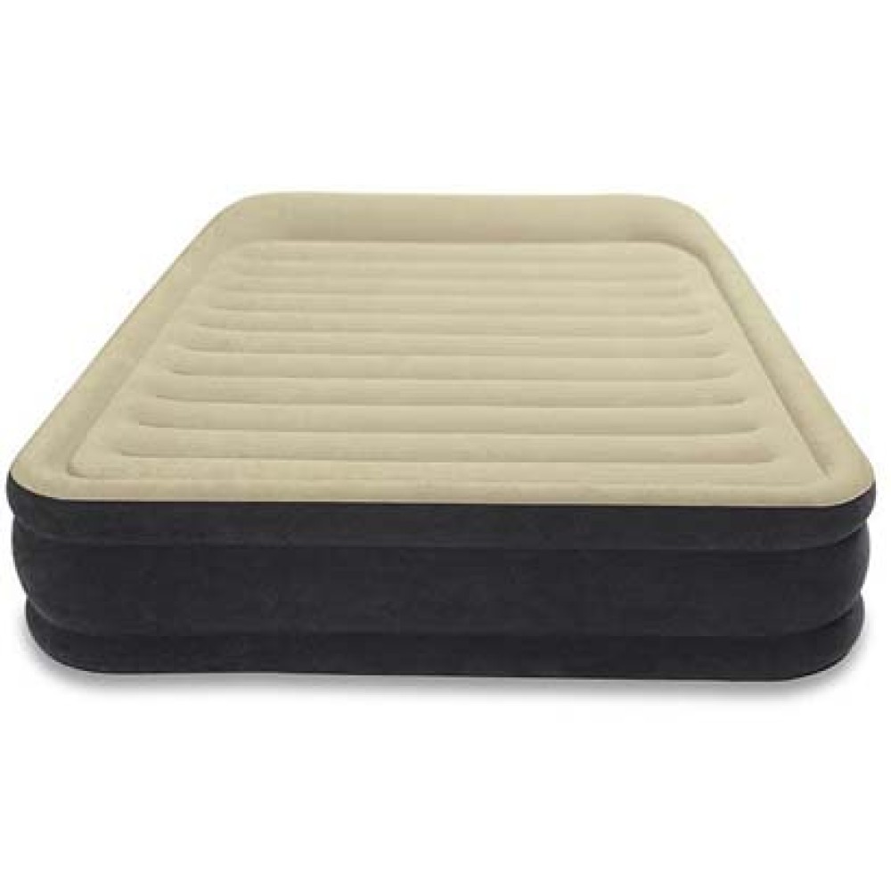 64404 Надувная кровать Premium Comfort 152х203х33см с подголовником,  встроенный насос 220V