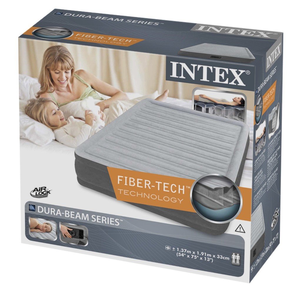 67766 Надувная кровать 99х191х33см "Comfort-Plush" встр.нас. 220В, до 136кг