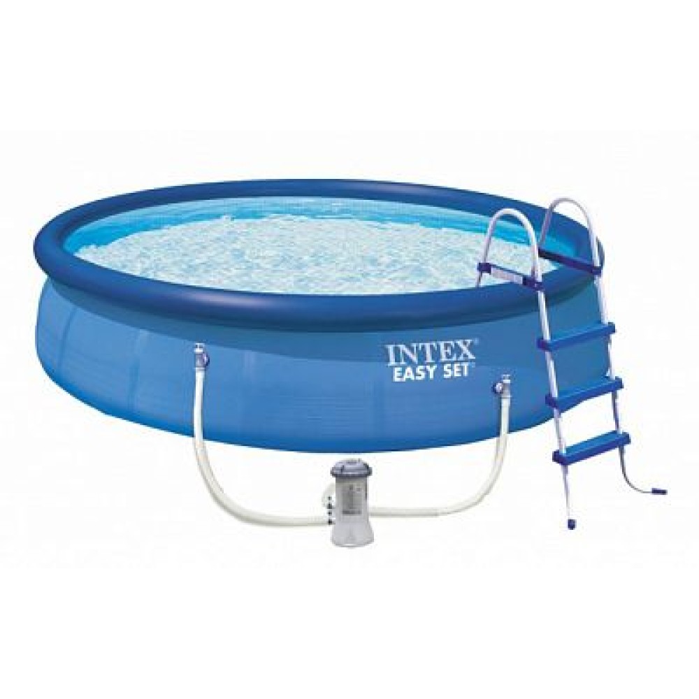 26166 Бассейн Easy Set 457х107см, 12430л, фил.-насос 3785л\ч, лестн., тент, подст.