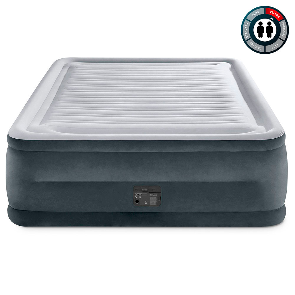 Надувная кровать 152х203х56см "Comfort-Plush" встр.нас. 220В, до 272кг