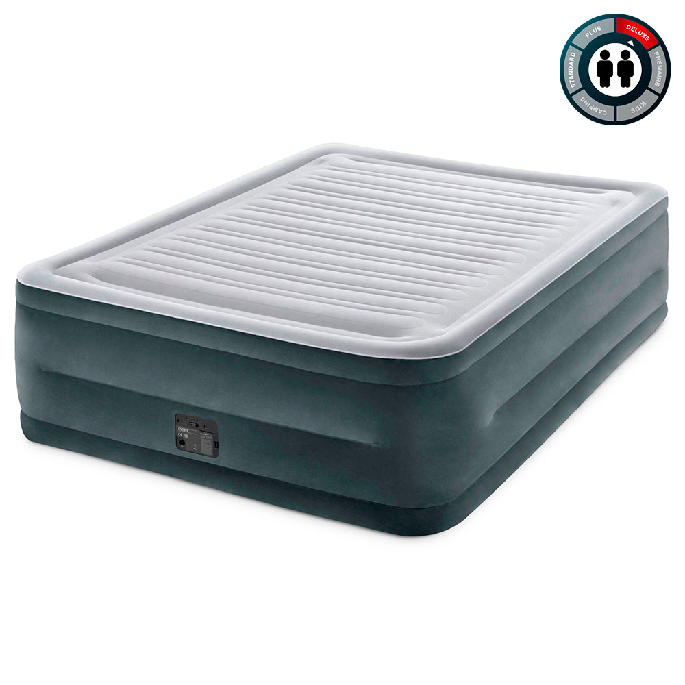 Надувная кровать 152х203х56см "Comfort-Plush" встр.нас. 220В, до 272кг