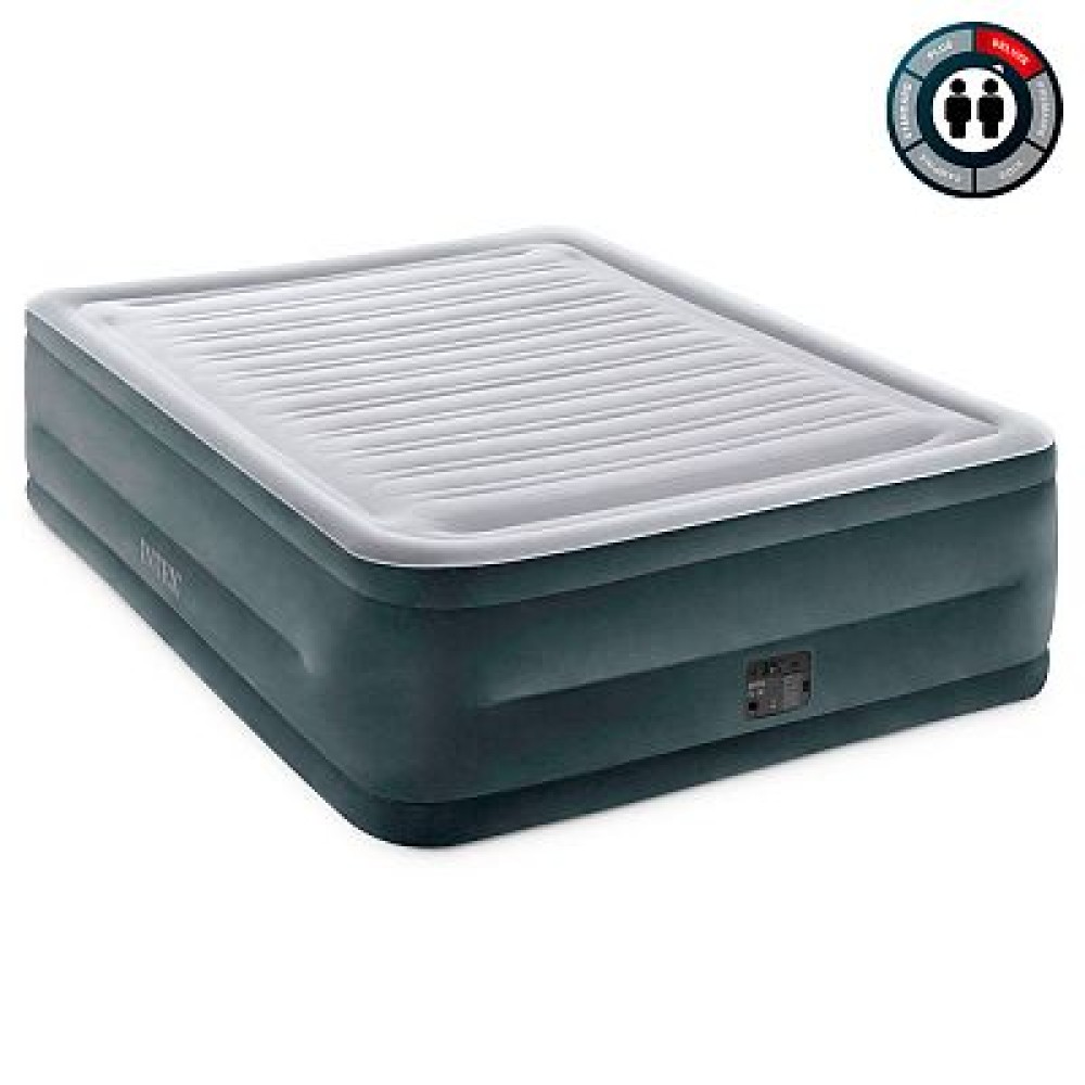 Надувная кровать 152х203х56см "Comfort-Plush" встр.нас. 220В, до 272кг