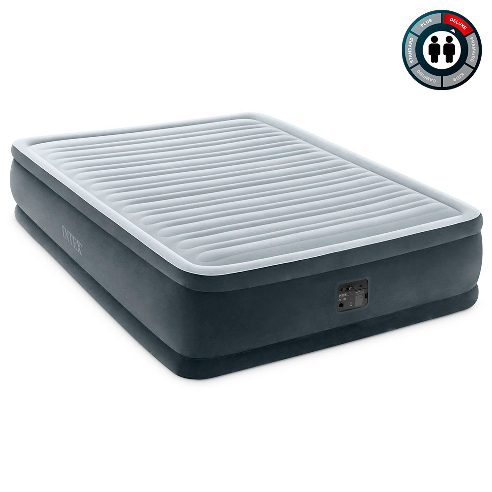 Надувная кровать 152х203х46см "Comfort-Plush" встр.нас. 220В, до 272кг