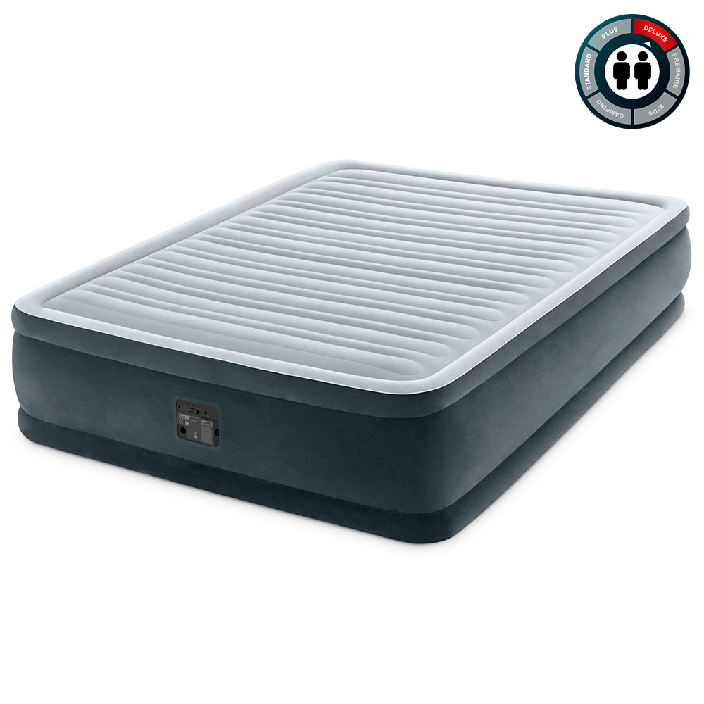 Надувная кровать 152х203х46см "Comfort-Plush" встр.нас. 220В, до 272кг