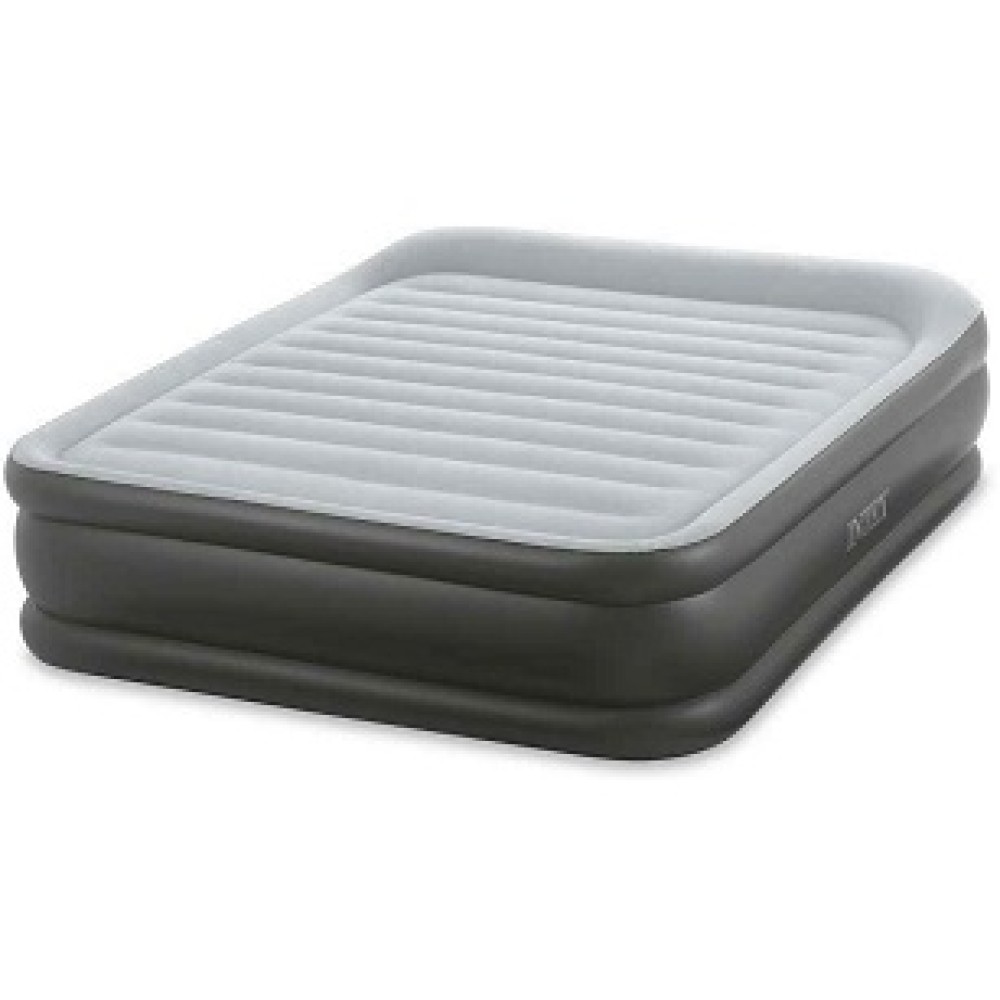64436 Надувная кровать Deluxe Pillow Rest Raised Bed 152х203х42см, встроенный насос 220V