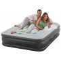 64436 Надувная кровать Deluxe Pillow Rest Raised Bed 152х203х42см, встроенный насос 220V