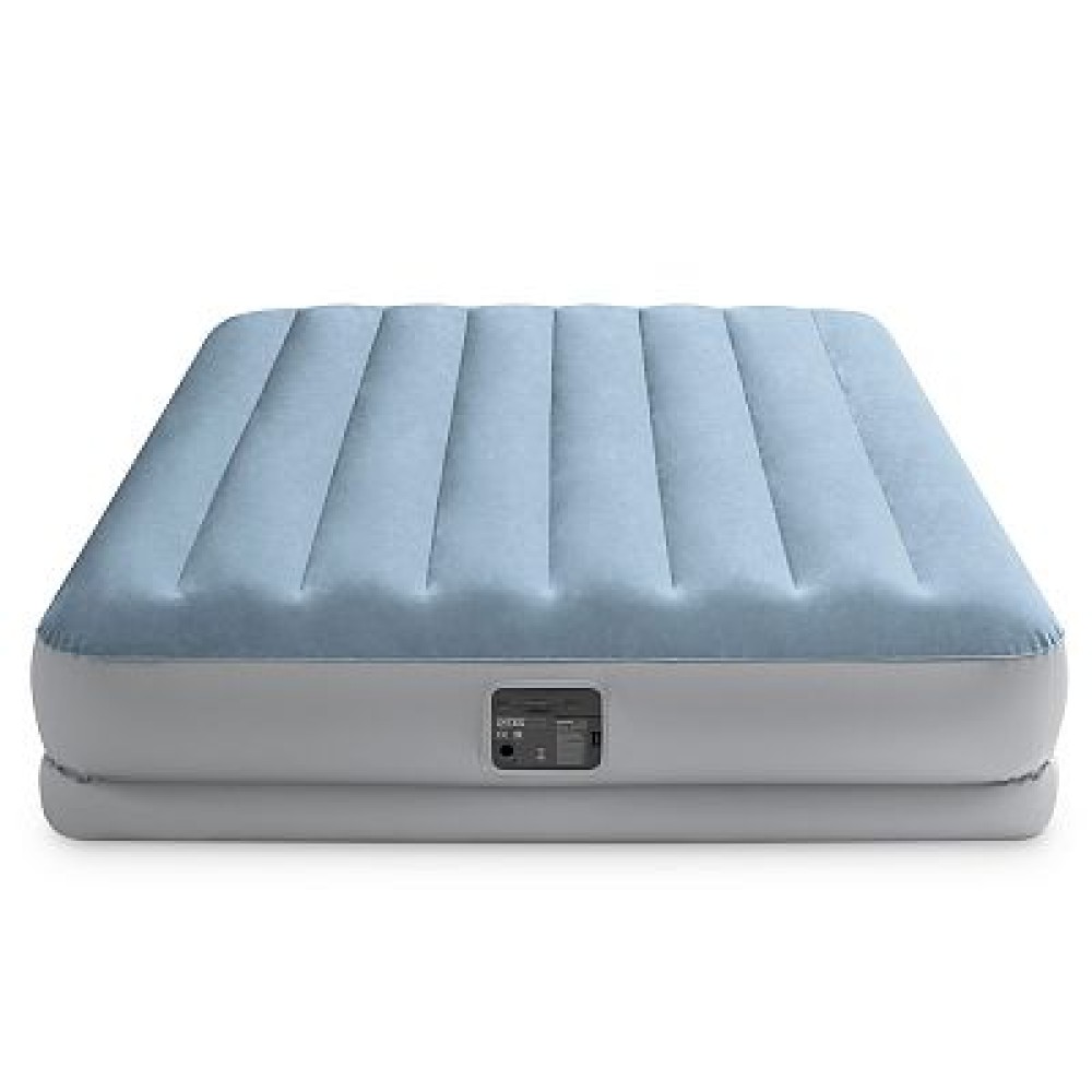 64168 Надувная кровать 152х203х36см "Raised Comfort" с подголовником, встр.нас. 220В, до 272кг