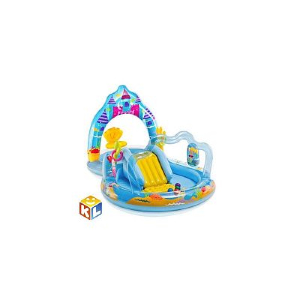 57139 Игровой центр 279х160х140см "Замок Русалки" с разбрыз., горкой и шарами, 265л, 81кг, от 3 лет