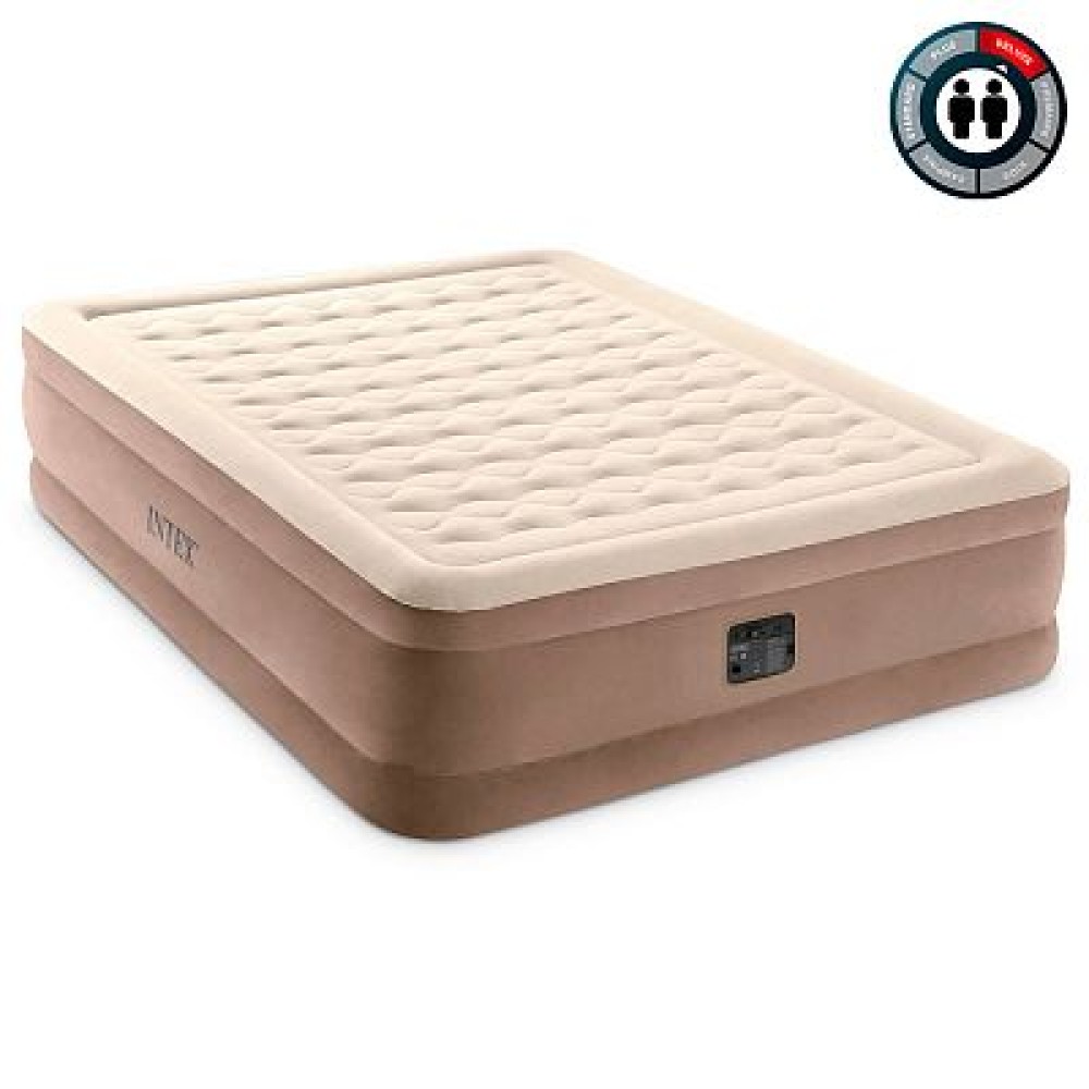 Надувная кровать 152х203х46см "Ultra Plush" встр.нас. 220В, до 272кг