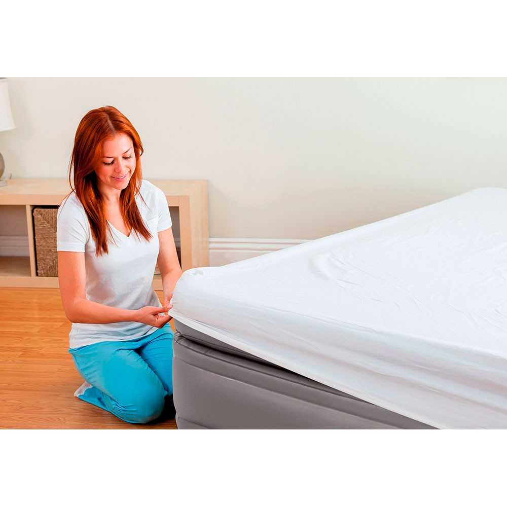 64162 Надувная кровать 99х191х51см "Prime Comfort" встр.нас. 220В, до 136кг