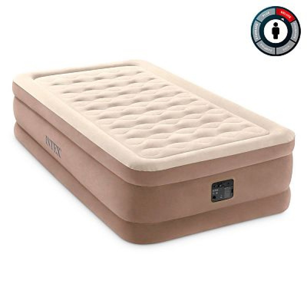 Надувная кровать 99х191х46см "Ultra Plush" встр.нас. 220В, до 136кг