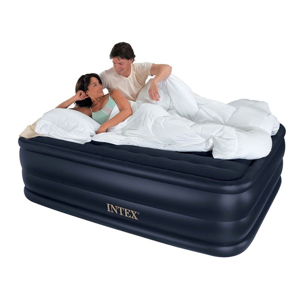 66718 Надувная кровать Raised Downy Bed 152х203х56см, встроенный насос 220V
