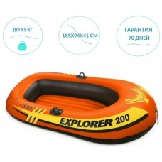 58330 Лодка Explorer 200 двухместная, 185х94х41 см, от 6 лет, до 95 кг