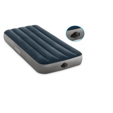 64781 Надувной матрас 99х191х25см "Single-High" со встроенным насосом на батарейках