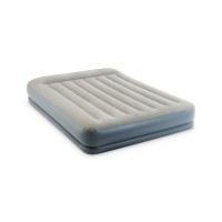 64118 Надувная кровать Mid-Rice Airbed 152х203х30см, встроенный насос 220V