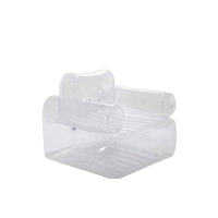 Надувное кресло Мыльный Пузырь 109*107*79 см прозрачное