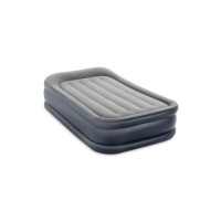 64132 Надувная кровать Deluxe Pillow Rest Raised Bed 99х191х42см, встроенный насос 220V
